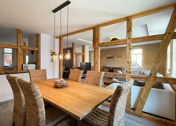 Villa Alter Balken-neuer Glanz - Luna Im Herzen Heinrichs Suhl